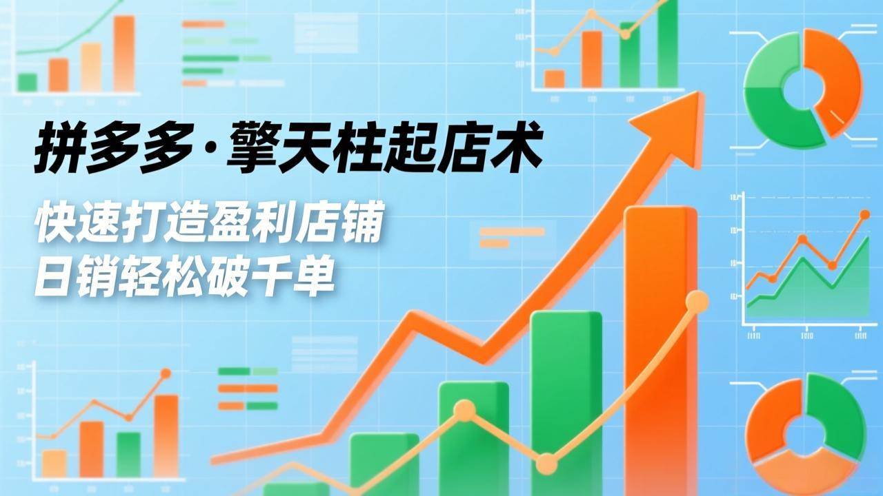 (2.6)拼多多·擎天柱起店术，爆流布局、利润起飞、不断流，快速打造盈利店铺，日销破千单（更新）